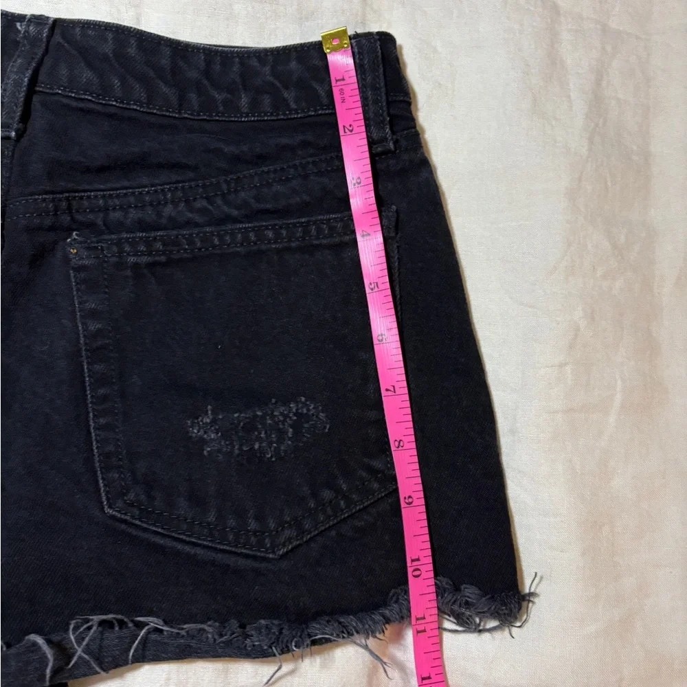 Forever 21 Premium Studded Black Denim Shorts | Size 26 | Y2K Festival